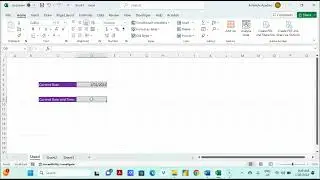 How to Create Current Time and Date in Excel
