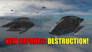 Epic Bulkwark 3 vs Bulkwark 4 Battle! Super Dreadnought Clash in Star Wars Empire at War AR