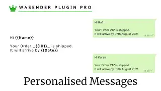How to Send Personalised Messages to Multiple WhatsApp Contacts with just One Click Using WASender