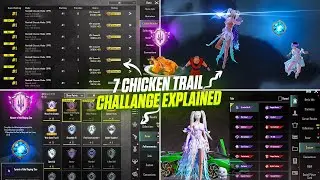 🔥 How to Complete 7 Chicken Dinner trident Challenge and Get Free New tittle & Lobby theme in BGMI