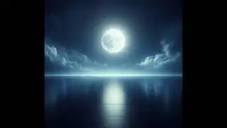 1 Hour Moonlight Night Light for TV | Calm Sleep Screen | No Sound