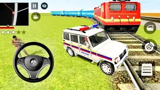 Indian theft Auto, challenging driving police vs train 🚉🚉🚉
