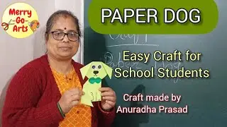 Paper Dog #anuradhaprasad #diy #crafttutorial #origami #papercrafts #youtubevideo 