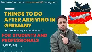 What to do after reaching Germany | Step by step for Students in Urdu/Hindi