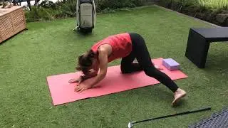 Post-round stretches for Golfers