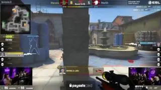 CS:GO - JUGI AMAZING 1 VS 3 CLUTCH vs North @ ESL One Cologne 2017