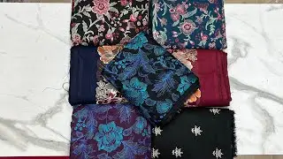 💖sale 💖sale💖karandi embroidered suit 💥with Karandi shawl