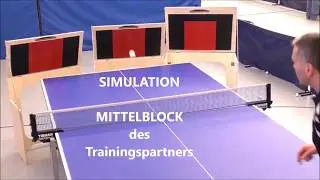 3-armiger Tischtennis-Trainingspartner