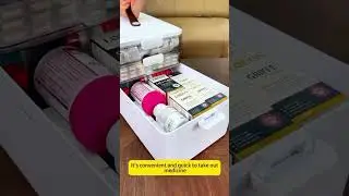 Portable Medicine Cabinet with Leather Handle amazon  