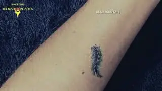 S tattoo designs with feather | mehndi tattoo | AB MAROON TATTOO SHOP RAJKOT