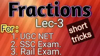 Fractions part-3 ll ugc net june 2019 paper-1 updated topic fractions ll simplifications