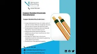 Pure Copper Earthing Electrode | Copper Bonded Threaded Electrode |  Verazien Earthing