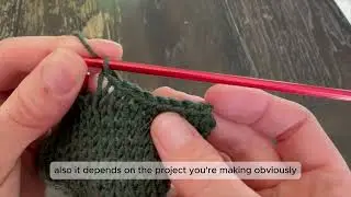 Tutorial The Standard Knitting Cast Off/Bind Off #learntoknit #knittig #knit #handmade #knittinglove