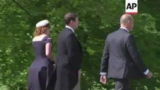 Pippa Middleton and guests arrive for  wedding