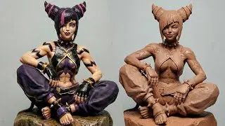 Making a statue of Juri - a character in street fighter game