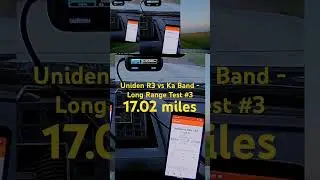 Uniden R3 vs Ka Band - Long Range Test #3 - 17.02 mile course record