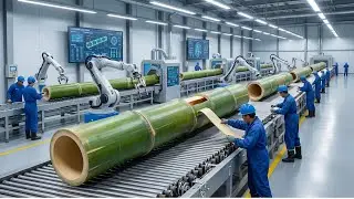 500,000 TONS PER DAY! Inside World's Largest Bamboo Factory 🏭 Mind-Blowing Process