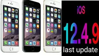 last update iOS 12.4.9 iPhone 4/5/6 all models update full installation this video.