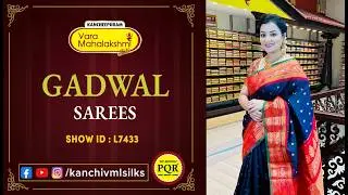 Gadwal Sarees Collection | WhatsApp Number 89 0001 0002 | Kancheepuram Varamahalakshmi Silks LIVE