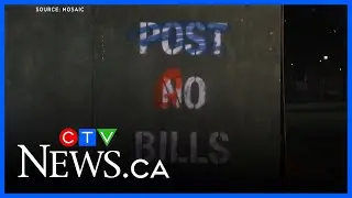Toronto mural artist creates graffiti across the city as part of Buffalo Bills partnership