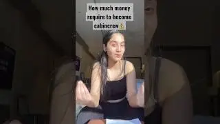 How much money require to become CabinCrew #cabincrewlife #cabincrew #ytshorts #informative