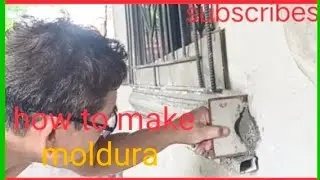 How to make window moldura (diy)#youtube #moldura #moulding 
