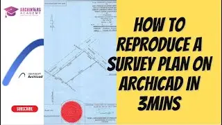 REPRODUCE SURVEY PLANS ON ARCHICAD... HOW TO USE CADIMAGE TO SIMPLY REDRAW A SURVEY PLAN ACCURATELY.