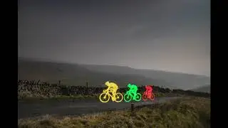 Tour de Yorkshire Light Art -  long exposure stop motion animation