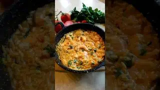 Creamy Shrimp Orzo pasta #winterfood #pasta