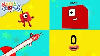 Números maiores, menores e mais altos! | Aprenda a contar | Numberblocks em portugues