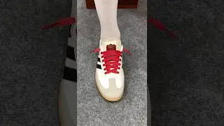 How to lace Adidas Samba#sneakers #shoes #adidas