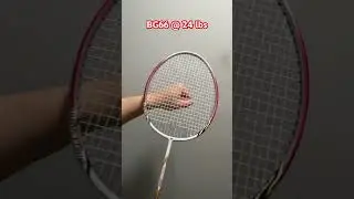 Бадминтонная струна Yonex BG66, звук при весе 24 фунта #badminton #yonex #yonexbadminton