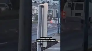 Bank robbers drag  ATM in broad daylight through the streets of Oakland, CA  #america #conservative