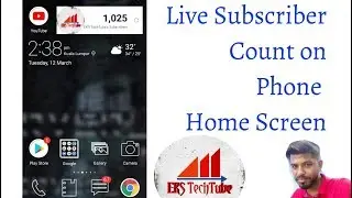 Live Subscriber count on Phone Home screen