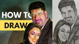 Easy Couples Drawing Tutorial 💗 Personalized Pencil Art for Your Loved One 🎁