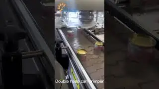 Sj&aacute;lfvirk tv&ouml;faldur haus d&oacute;s Crimping v&eacute;l fyrir tin Can, Can Crimper sealer #Factory