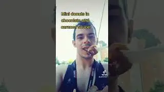 МИНИ-пончики и шоколадно-карамельный соус! #минипончики #шорты