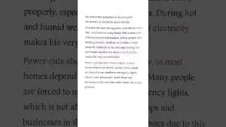 Writing a Letter to the Editor of Hindustan Times | Complaint About Electricity Cuts
