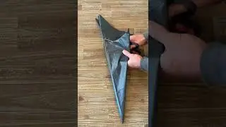 super easy halloween decoration out of a trash bag😱