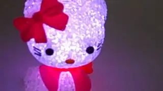 crystal grain Hello Kitty Night Light -colour changing