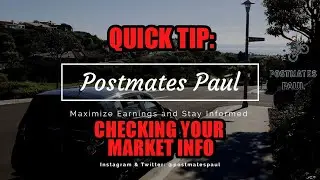 Postmates Fleet Tip: How to Easily Access Your Market Info