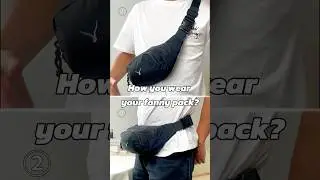 How to wear your fanny pack? #hyneseagle #bumbag #waistbag #bag