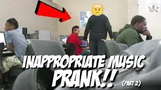 Blasting INAPPROPRIATE Music In College PRANK!!! (PART 2)
