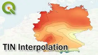 Interpolation mit Temperaturdaten in QGIS + Mit Spektralfarben färben und Konturen bestimmen