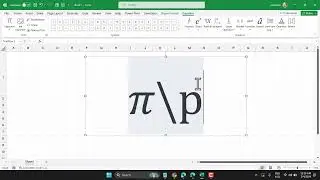 How to insert Pi Symbols in Excel