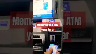 Cara Memasukkan Kartu ATM yang Benar #atmbri #atm #bri #setortunai #tariktunai #ceksaldo