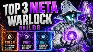 The TOP 3 META Warlock Builds FOREVER! [Destiny 2 Warlock Build]
