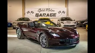 2017 Corvette Grand Sport Convertible 2LT, BLACK ROSE | GOLD MOTOR GARAGE