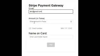 Stripe Payment Gateway Integration | React & Tailwind CSS POC