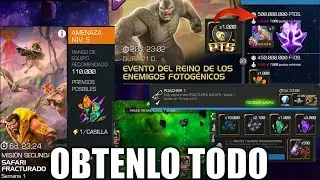 OBTEN TODOS LOS PREMIOS DE MANERA FACIL DE MISION SECUNDARIA SAFARI FRACTURADO + RHINO 7⭐ Y MAS MCOC